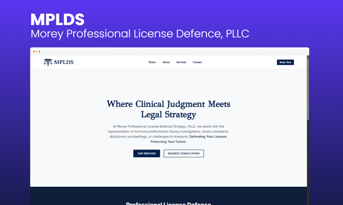 Morey Professional License Defense Strategy, PLLC