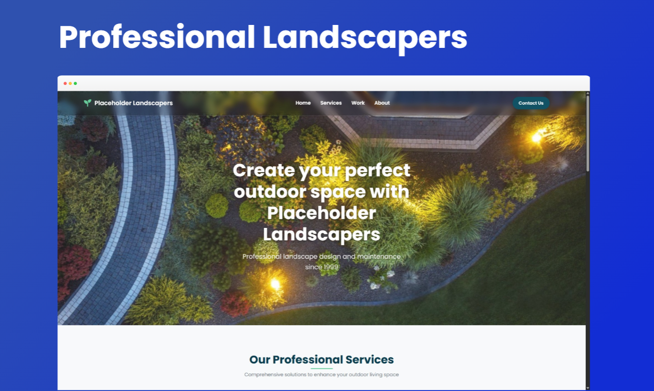 Landscaping Website